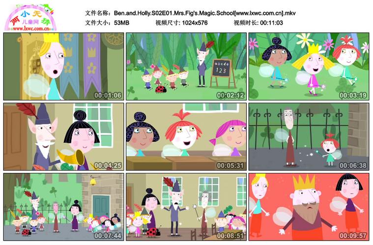 69 3-6岁英语动画片 69 本和霍利的小王国 ben and holly"s
