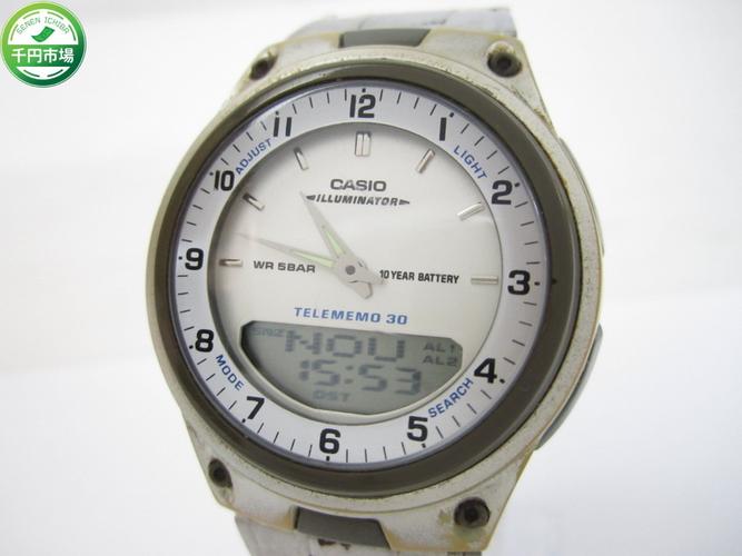 【h-5543】稼働品 casio カシオ illuminator デジアナ aw-80