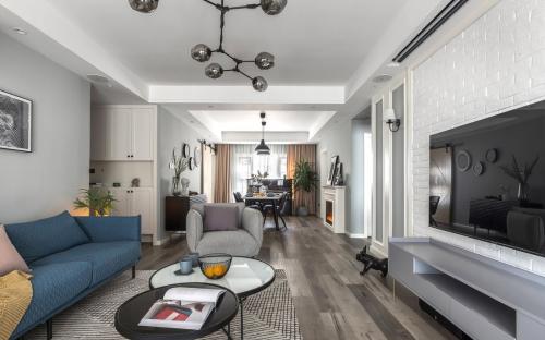 客厅改家庭儿童活动区装修效果图 新式客厅变多功能房