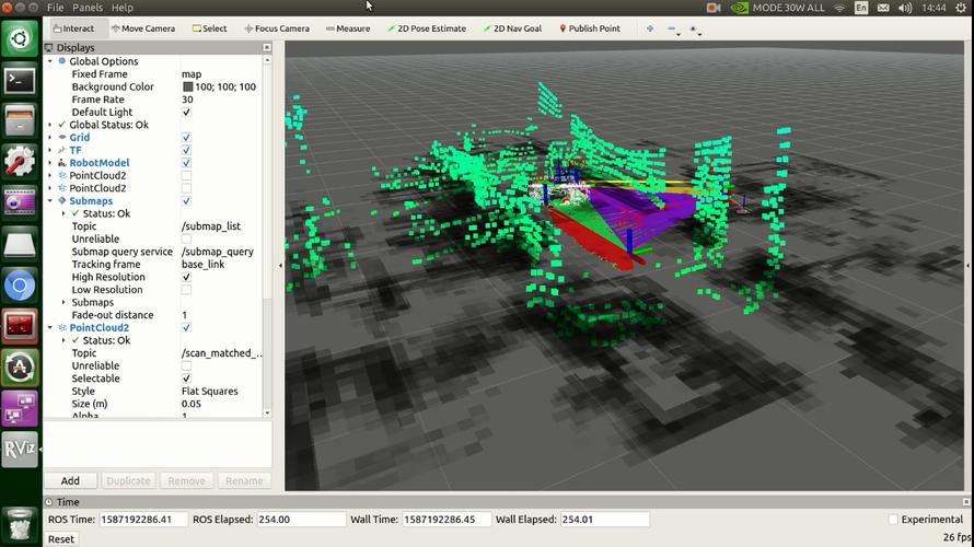 turbot3-ai入门教程-多线建图-实现cartographer 3d