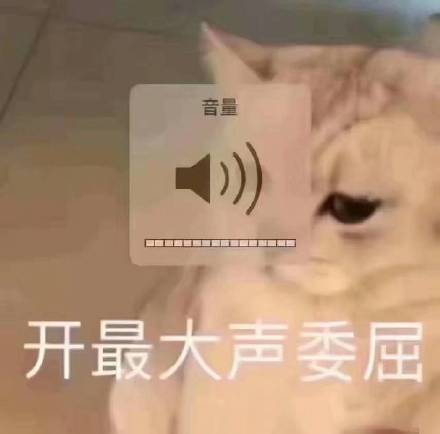 音量开最大声委屈_音量_委屈_大声表情