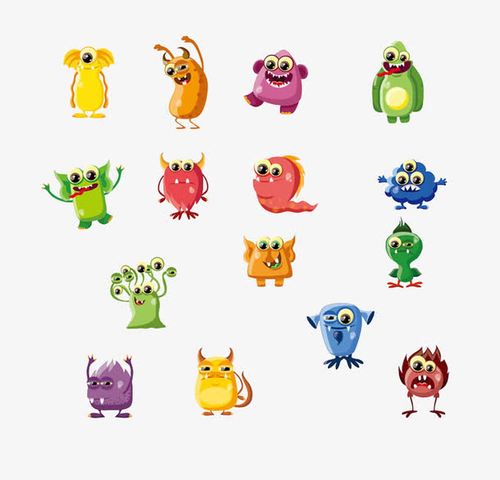 卡通,怪兽,可爱