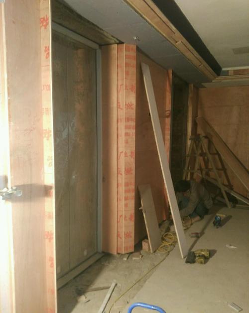 分享五星级酒店电梯厅木饰面,整体木作的施工流程及完工照片