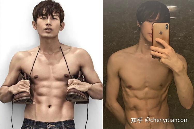 陈奕天李现邓伦张艺兴成毅健身腹肌照鉴赏
