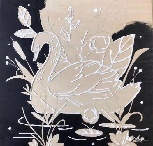 沥粉画制作过程看似简单,但每一步都不能马虎,起稿很重要,沥线是关键