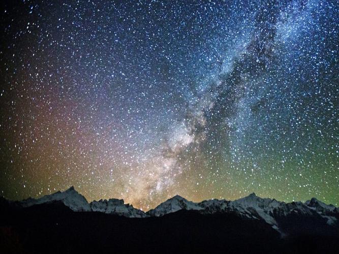 梅里雪山 星空