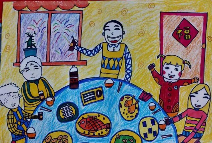 巧手绘新年万荣县示范幼儿园教师主题绘画作品展一