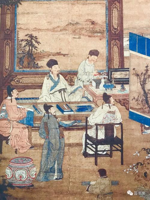 明·杜堇《十八学士图》卷