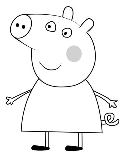 小猪佩奇简笔画图片大全/超简朴画法