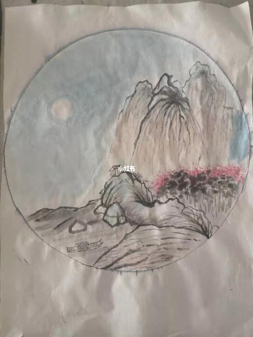 山水画入门学习_绘画_文化_绘画