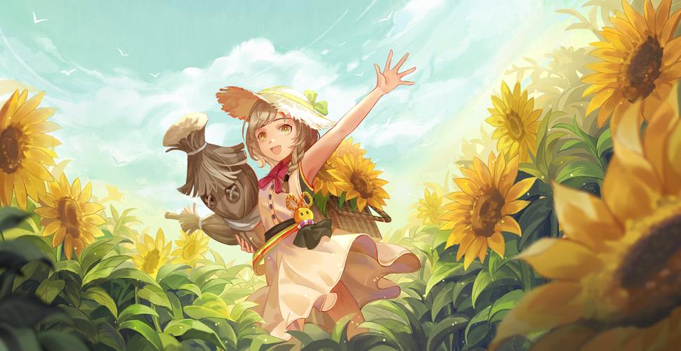 向日葵|插画|创作习作|易jun - 原创作品 - 站酷 (zcool)