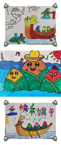 孩子们带着画笔走进中国传统节日——端午节.