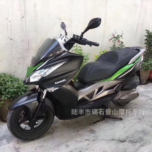 【川崎踏板摩托车】2015年川崎kawasaki j300 4v水冷单缸引擎abs制动