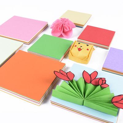 折纸彩纸正方形 卡纸彩色厚学生儿童手工纸幼儿园手工贺卡材料 a4