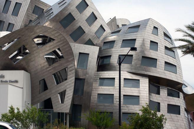 modern architecture by frank gehry, las vegas, usa.