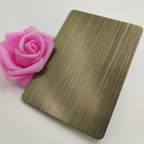 304不锈钢 仿铜板 黄铜拉丝 不锈钢黄铜拉丝亚光 不锈钢板