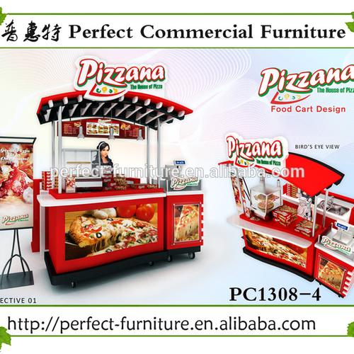 china food cart vendors fabric wooden booth food kiosks set