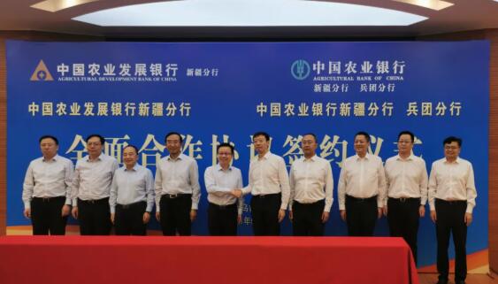 中国农业发展银行新疆区分行与农行新疆分行,兵团分行