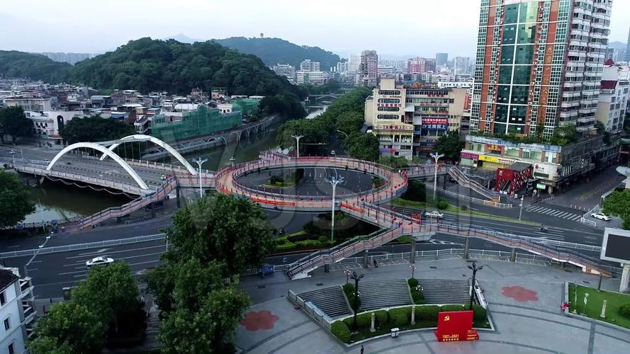 龙岩街心花园立交桥_1920x1080_高清视频素材下载(:)