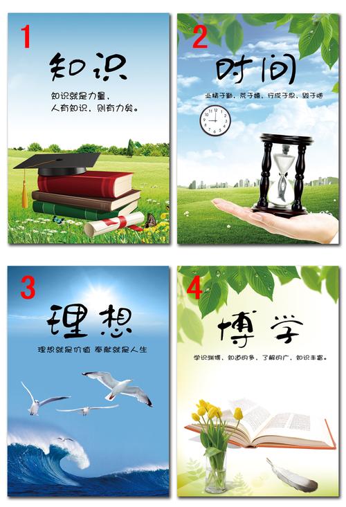 学校教室装饰画创意校园文化壁画学生励志无框画培训挂画墙画图画