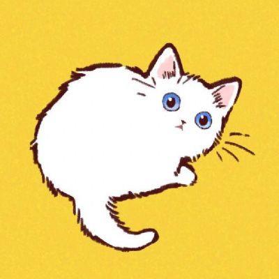 卡通猫头像可爱图片 简笔画超萌猫头像