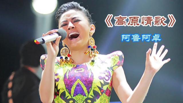 高原情歌是阿鲁阿卓的代表作嗓音清澈明亮旋律悦耳值得多