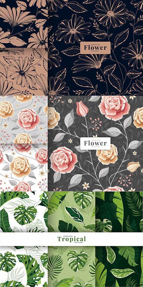 四方连续植物图案