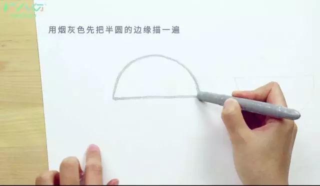 还觉得教孩子画画难吗不急教你用半圆画出小动物