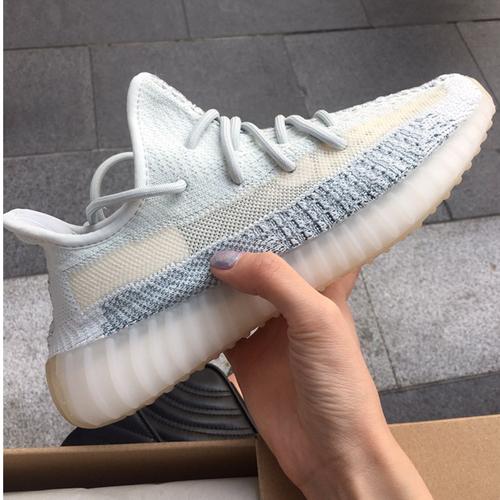 yeziyeezy椰子鞋男350满天星真爆过毒三杠冰蓝白冰淇淋莆田鞋女