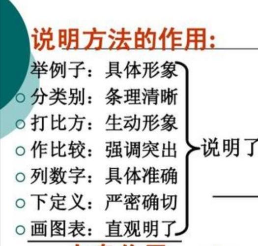 小学语文说明文中常见的说明方法