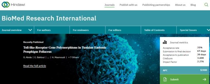 接受率超30这本2分多的sci平均2个月接收
