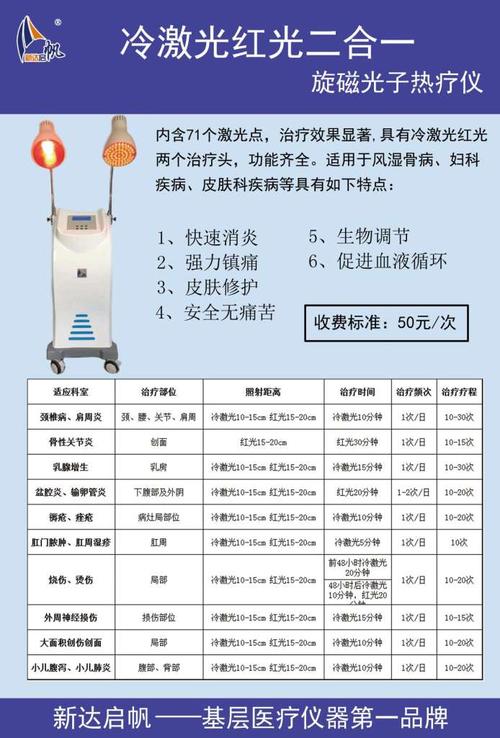 新达启帆冷激光红光治疗仪