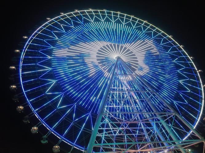 摩天轮 - 花粉随手拍夜景 花粉俱乐部