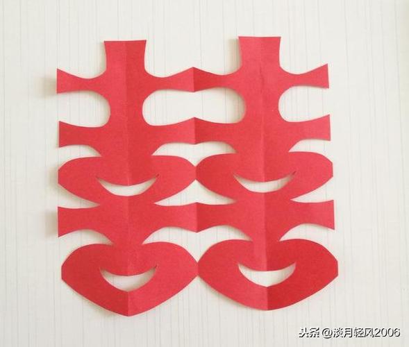 剪纸喜字剪法步骤喜庆结婚双囍剪法