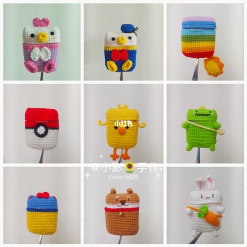 钩针蓝牙耳机套_钩针_蓝牙耳机_钩针编织_兴趣爱好