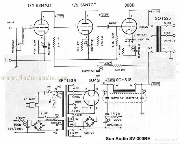 我收集的几张300b单端的电路图请高手评评