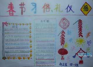 小小学生四年级走亲访友手抄报小学四年级手抄报