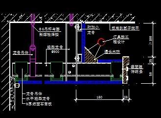 吊顶施工示意图