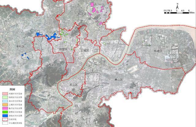 余杭临平最多杭州中心城区2021年土地征收成片开发方案公示