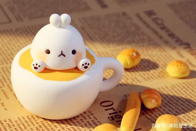 有创意的小兔子粘土手工!也太可爱了吧