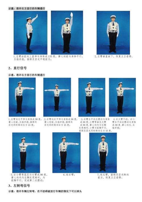 车辆指挥手势(分解)