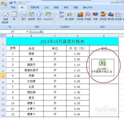 如何在excel表格中插入其它对象文件
