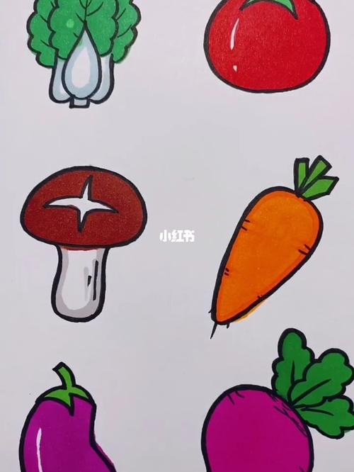 有你爱吃的蔬菜吗?_简笔画_画个简笔画_文化_绘画
