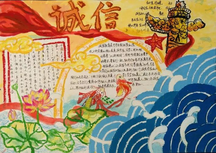 学前教育学院(音乐学院)开展"诚信"手抄报评比活动