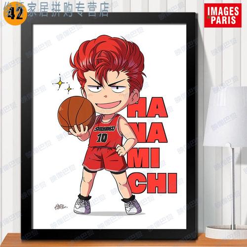 灌篮高手装饰画海报樱木花道海报流川枫挂画三井寿仙道海报卧室画 13