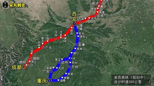 京昆高铁横穿太行与秦岭,连接华北与西南,看看经过你