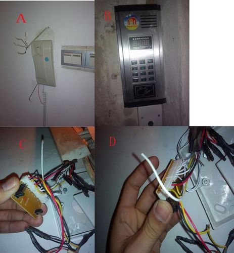 关于楼宇对讲机的接线请教!