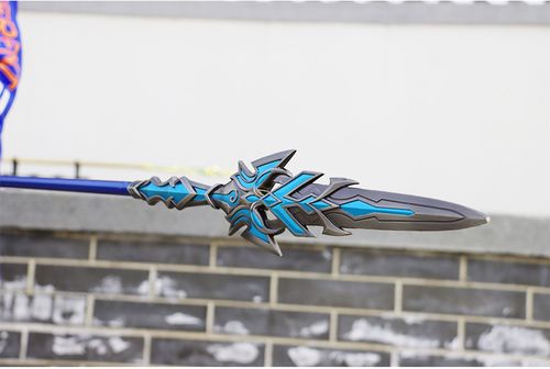 铄捷斗罗大号135cm唐三蓝银霸王枪合金模型1米蓝银霸