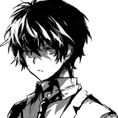 林御柌 小众优质黑白动漫男头_男生头像_我要个性网