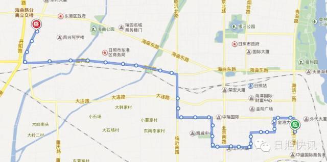 日照最全公交车路线图有了它想去哪都行